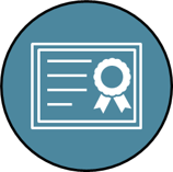 Central Washington University certificate icon.